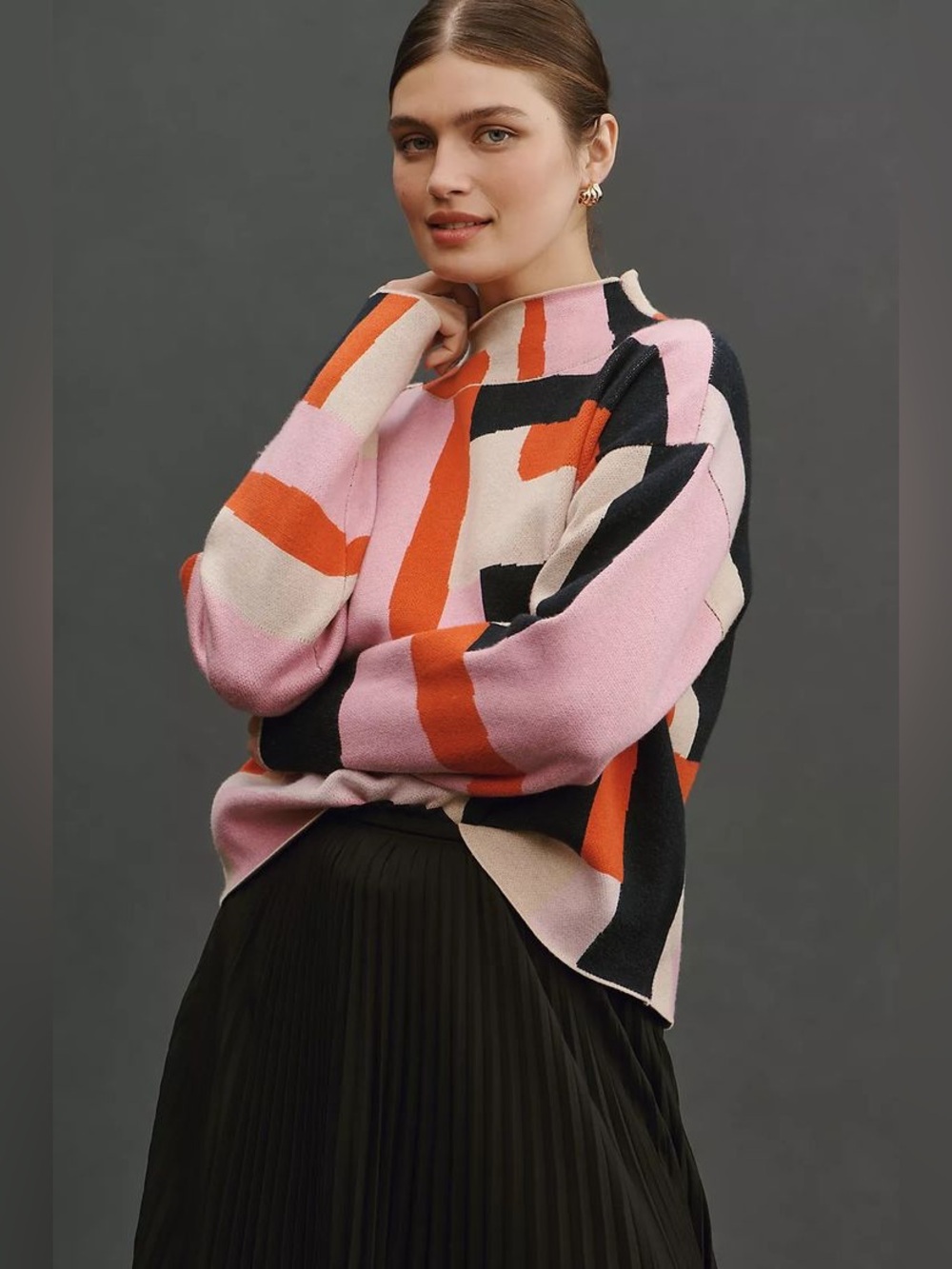 Maeve from Anthropologie Carys Mock Neck Sweater – Size Small